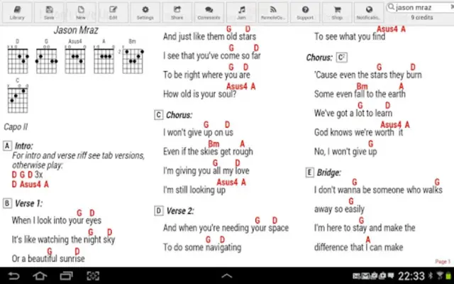 GuitarTapp ChordPro android App screenshot 2