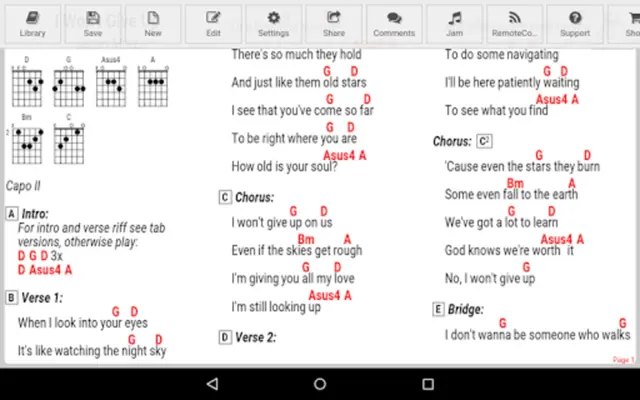 GuitarTapp ChordPro android App screenshot 5